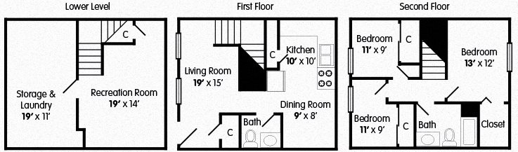 3 Bedroom 1.5 Bath